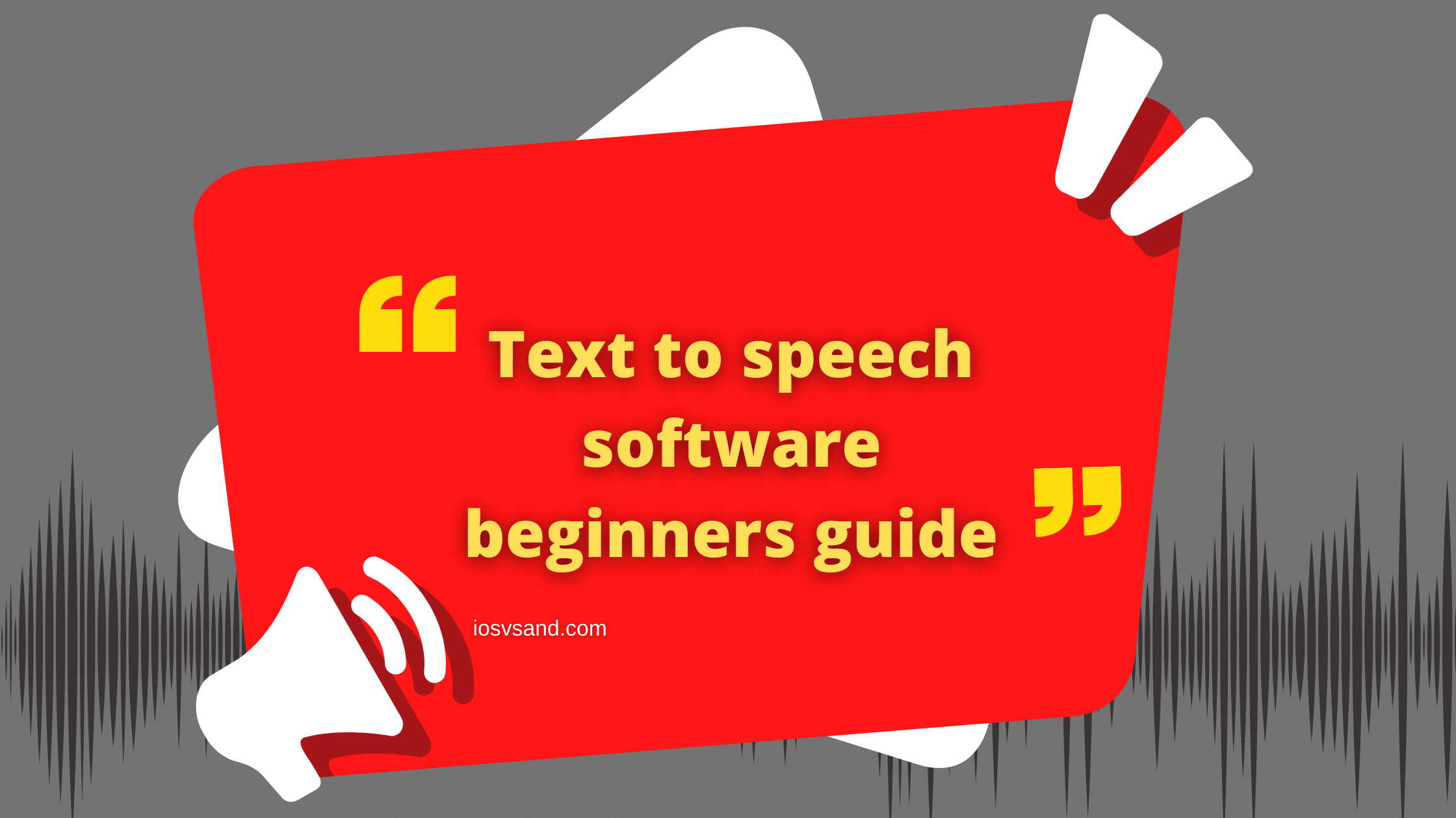text to speech software beginners guide