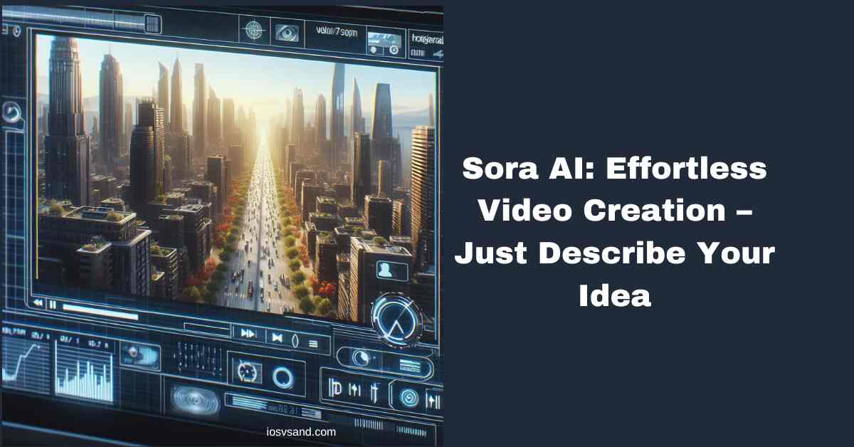 OpenAI Sora AI text to video announced